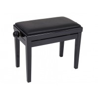 Kinsman KPB03BKPE Polished Gloss Black Adjustable Height Piano Stool